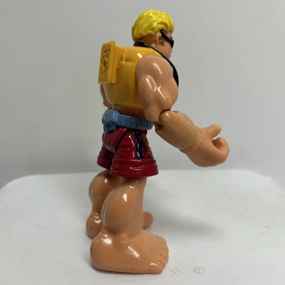 🔥Rescue Heroes Sandy Beach Lifeguard Action Figure 2002 Fisher‎ Price
